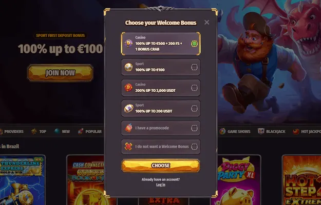 Screenshot pagina registrazione Dragonia Casino